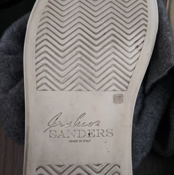 Joshua Sanders Grey Felt Bow Slip Ons 7/37 - Picture 10 of 12